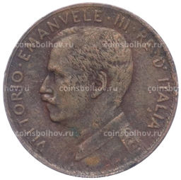 Монета 1 чентезимо 1916 года Италия