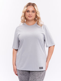 Футболка из плотного трикотажа ZFU21506GRY24
