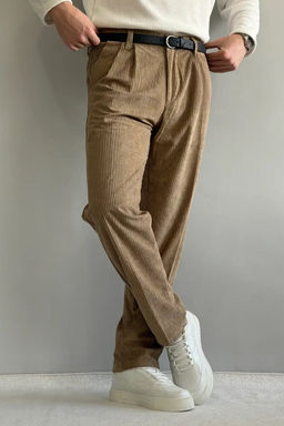 Kahverengi Erkek Baggy Fit Kadife Pantolon TMNAW26PL00022 - Trendyolmilla фото 31