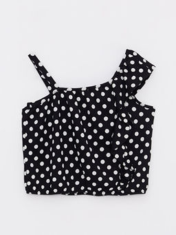 Puantiye Desenli F?rf?rl? K?z ?ocuk Bluz