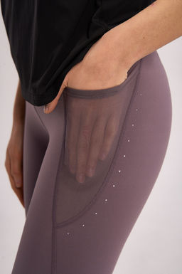 Тайтсы Бледно-фиолетовый ANTA RUNNING Tight Pants