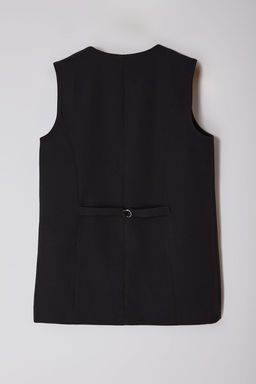 Siyah Regular V Yaka Dokuma Yelek TWOAW25YE00056 - Trendyolmilla фото 7