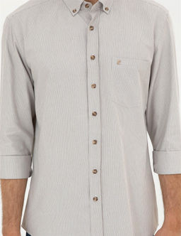Bej Regular Fit Uzun Kollu G_mlek - Pierre cardin фото 6