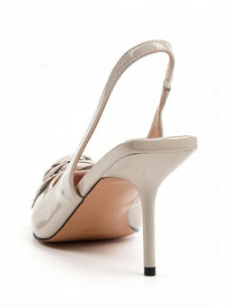06-HLP1266-118 GRAY/BEIGE Туфли летние женские (натуральная кожа)