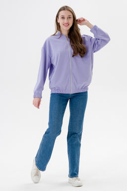 Бомбер из коттон фита сирень - Амадэль фото 16