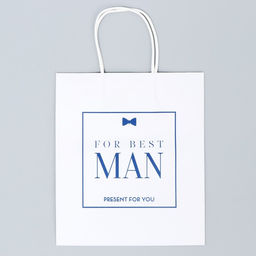 Цена за 2 шт. Пакет подарочный крафтовый, упаковка, Best man, 22?25?12 см