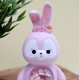 Ночник Flower bunny, pink (20 см), пластик