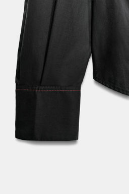 POPLIN SHIRT WITH WAIST PLEATS - Zara фото 9