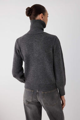 Wardrobe Essentials Kahverengi Yunlu Premium IplikFermuarl? Basic Triko Kazak | TWOAW26KZ00071 - Trendyolmilla фото 10