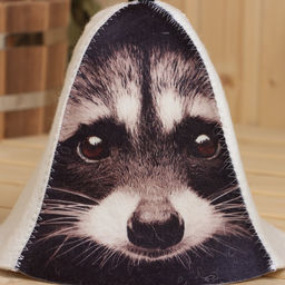 Шапка для бани Енот принт - Добропаровъ фото 2