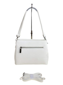 Женская сумка из искусственной кожи, цвет белый - Greta фото 2