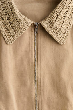 Cazadora bomber en mezcla de lino - H&m фото 6