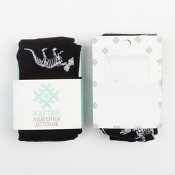 Колготки детские KAFTAN «Динозавры», 92-98 см, чёрные