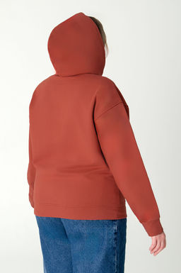 Арт. 15115 Худи женское с капюшоном 46-54 (5 шт) Цвет:терракотовый - Калинка фото 7