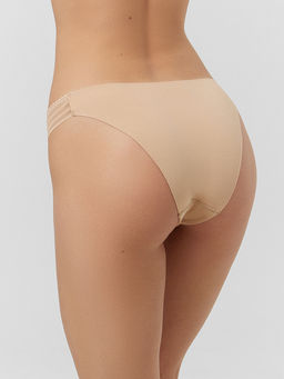 Трусы слипы женские бежевые в наборе, 3 шт - Mark formelle фото 4