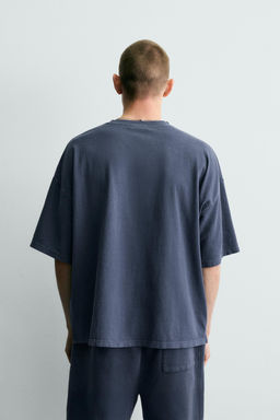 CAMISETA B?SICA LAVADA / Azul?n - Zara фото 3