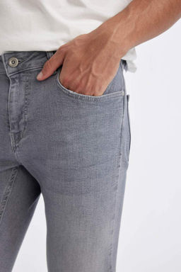 Джинсовые брюки скинни, комфортной посадки, плотного, свободного кроя, с нормальной талией, очень узкие брюки - Defacto фото 7