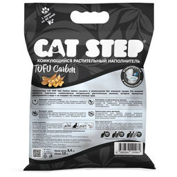 Tofu Carbon Наполнитель растительный комкующийся, 12л - Cat step фото 3