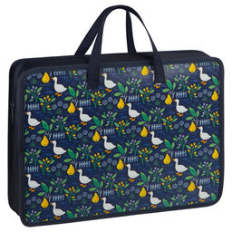 Папка на молнии с ручками А4 ArtSpace "Geese on blue" ширина 70мм (ПТЛ-14Л70003) пластик