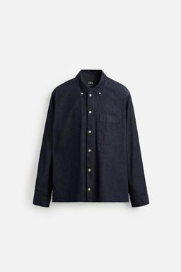 LIGHTWEIGHT DENIM SHIRT - Zara фото 7