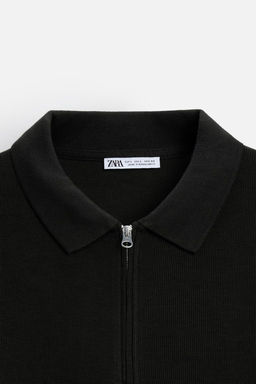ZIP COLLAR POLO SHIRT - Zara фото 9