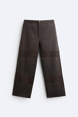 TROUSERS WITH CONTRAST STRIPES - Zara фото 6