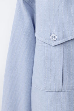 STRIPED CROPPED SHIRT - Zara фото 4