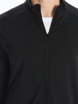 Dik Yaka Uzun Kollu Erkek Fermuarl? Sweatshirt