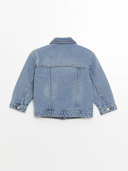 G?mlek Yaka Basic K?z ?ocuk Jean Ceket