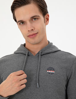 Мужской свитшот антрацитового меланжа - U.s. polo assn фото 2