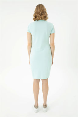 Женское трикотажное платье зеленого цвета - U.s. polo assn фото 11