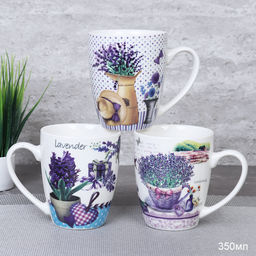 Кружка 350 мл Прованс Лаванда / 4809-14 / уп 72/ Цветы / микс/ 2 СОРТ - ГалеонТрейд фото 2