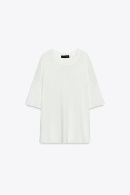 OVERSIZE PLAIN KNIT TOP - Zara фото 5