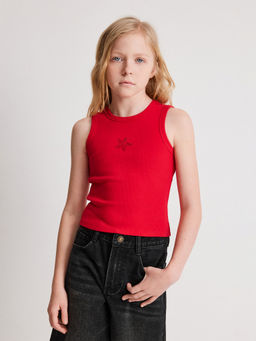 ACOOLA / Майка-топ детский для девочек Akatsia красный