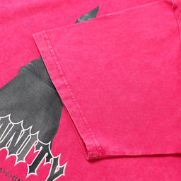 Футболка из вареного хлопка женская MIST Insanity, розовая, размер S