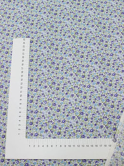 Импорт. хлопок Летняя романтикацв.голубой, ш.1.45м, хлопок-100%, 105гр/м.кв - Купава фото 4