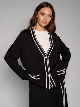 Кардиган женский 12411-54013 black/white - Eleganzza фото 8