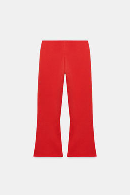 PANTAL?N FLARE PUNTO / Coral rojo