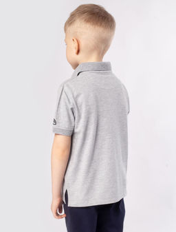 Футболка-поло из трикотажа пике с эластаном