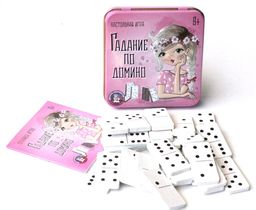 Игра настольная "Гадание по домино" в жестяной коробке (02989) "Десятое королевство"