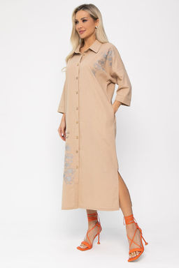 Платье Мирослава (бежевое) П15469-7М