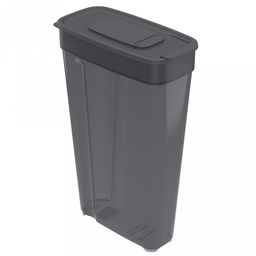 Контейнер для сыпучих продуктов 2,2л, 17х8,5х26,5см, полипропилен, дымчатый (Россия)