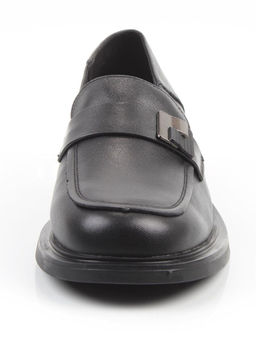 03-DEB58-1 BLACK Лоферы женские (натуральная кожа)