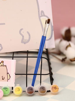 Картина по номерам на подрамнике Draw Me! Capybara and ducks, (20*20 см)