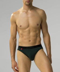 ATLANTIC 3MP-094 Трусы спорт Solid - набор 3 шт. черный + изумрудный + каберне  фото 2