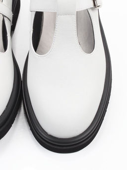 06-M47-12 WHITE Туфли женские (натуральная кожа)