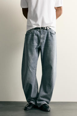 JEANS STRAIGHT BARREL FIT / Azul - Zara фото 2