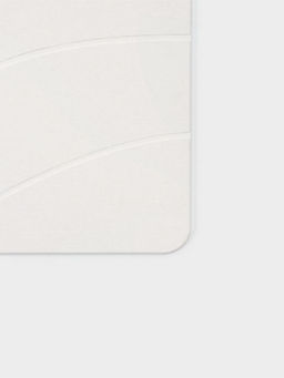 Коврик из диатомитового камня SAVANNA, 40×60 см, толщина 1 см, белый