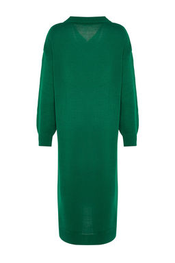 TRENDYOLMILLA Siyah Maxi Triko Genis Kal?p Elbise TWOAW23EL00642 фото 8