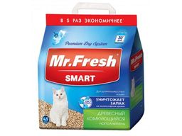 Наполнитель М.Фреш Смарт 4,5л/2,2кг древесн.-комк., д/длиннош.кошек, F604, Неотерика, 4.
